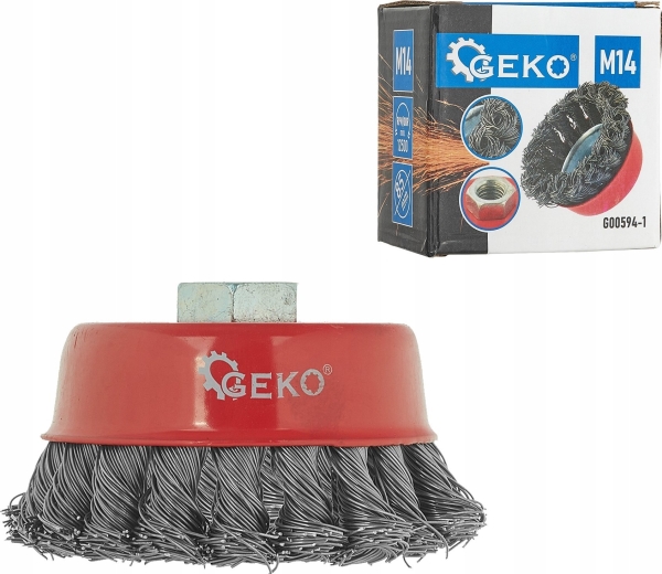 Geko Flad Trådbørste Flet 85 Mm (50)