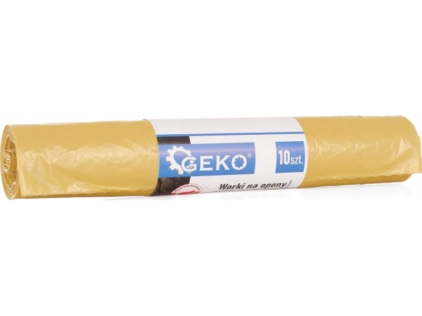 Geko Reifenbeutel 100X100 Zólte – Rolle 10 Stk (30)
