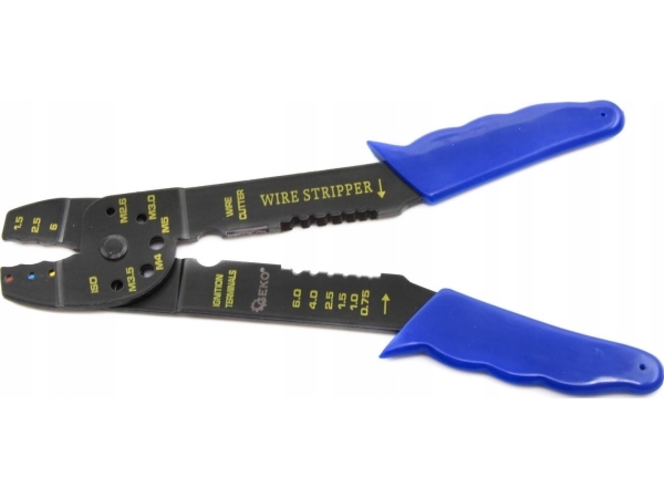 Geko Crimpzange Für Nicht Isolierte Stecker 8" (50)