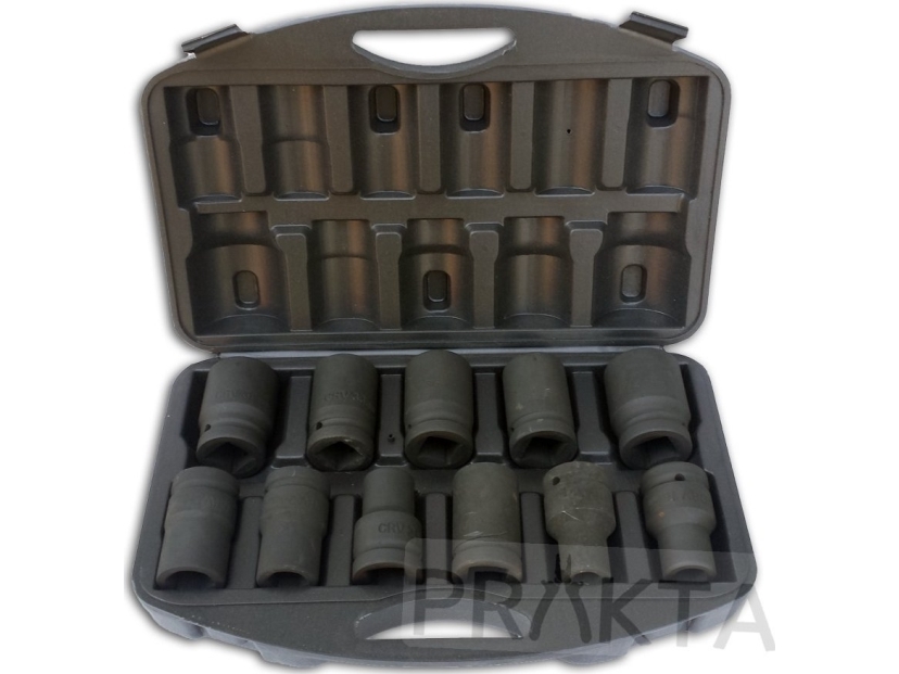 Geko Satz Schlagschraubernüsse 1" Für Drehmomentschlüssel 11 El/17-41Mm (3-Tlg)