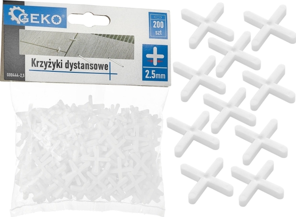 Geko Cross afstandsstykker - 2,5 mm - op.200stk (100)