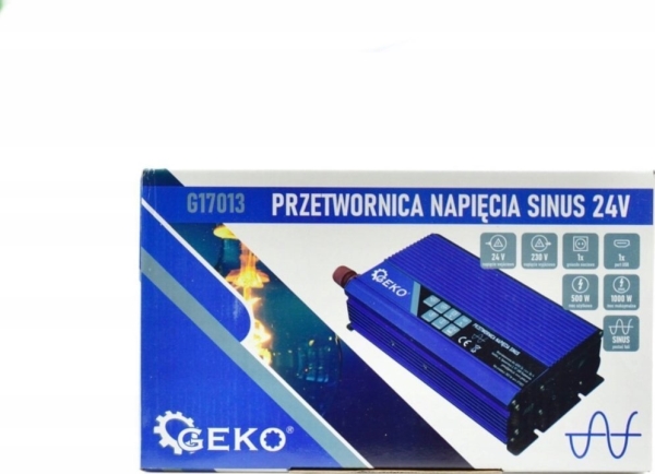 Omformer Geko sinusomformer 24V/230V 500/1000W