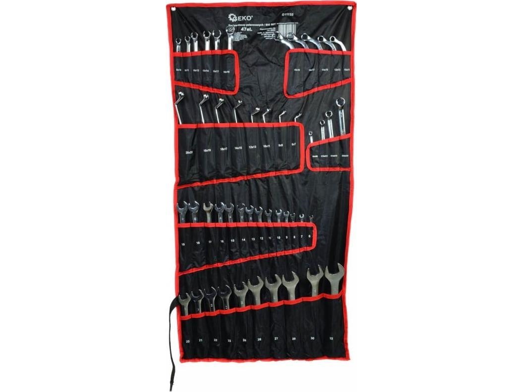 Geko verktygssats med polerade skiftnycklar 47EL.CRV/ BIG SET(2) G11155 GEKO | Verktyg & Verkstad - För verkstaden - Verktygslåda & verktygssats | GameStuff