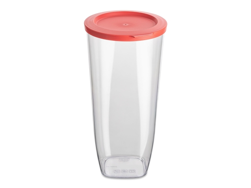 Koziol Connect Dry L, Behälter, Rund, 2 L, Pink, Transparent, 125 Mm, 132 Mm