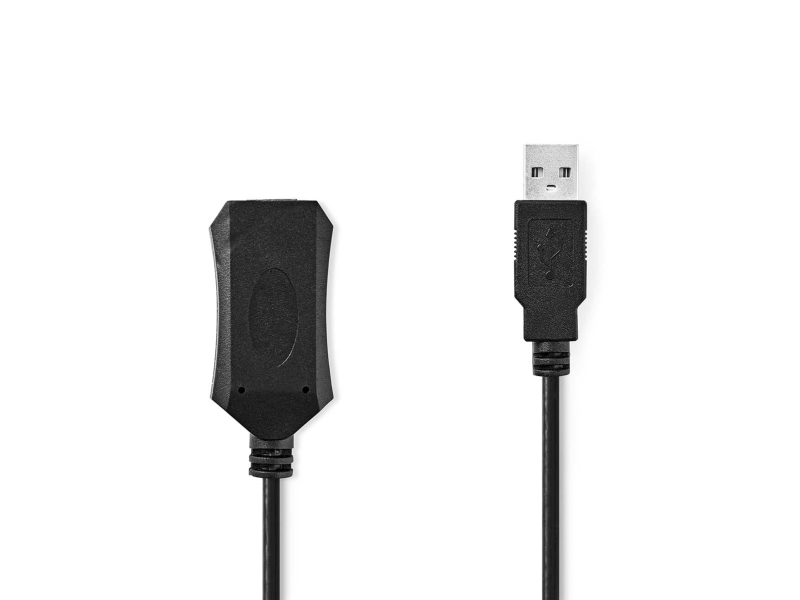 Nedis Ccgl60extbk50, 5 M, Usb A, Usb A, Usb 2.0, 0,48 Gbit/Sek., Sort