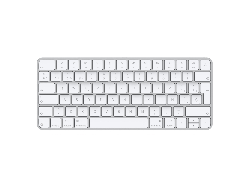 Apple Magic, Verkabelt & Kabellos, Usb + Bluetooth, Qwerty, Weiß