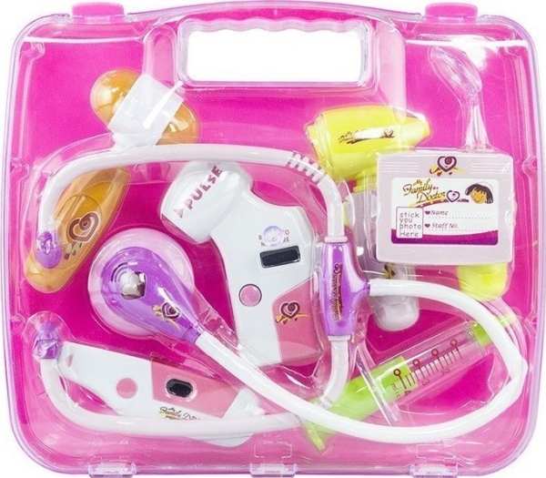 LeanToys Lekarski W Walizce Różowy Stetoskop Lekarz LEAN Toys LEAN Lelut