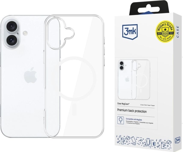 3Mk Clear Magcase Etui Til Apple Iphone 16 Plus