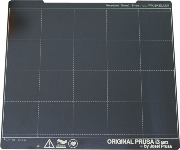 Spyruoklinė Plieno Plokštė Skirta Prusa Mk3 / Mk3s Spausdintuvams