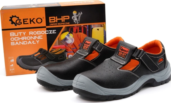 Geko beskyttende arbejdsstøvler sandaler S1P model nr. 8 - r. 45