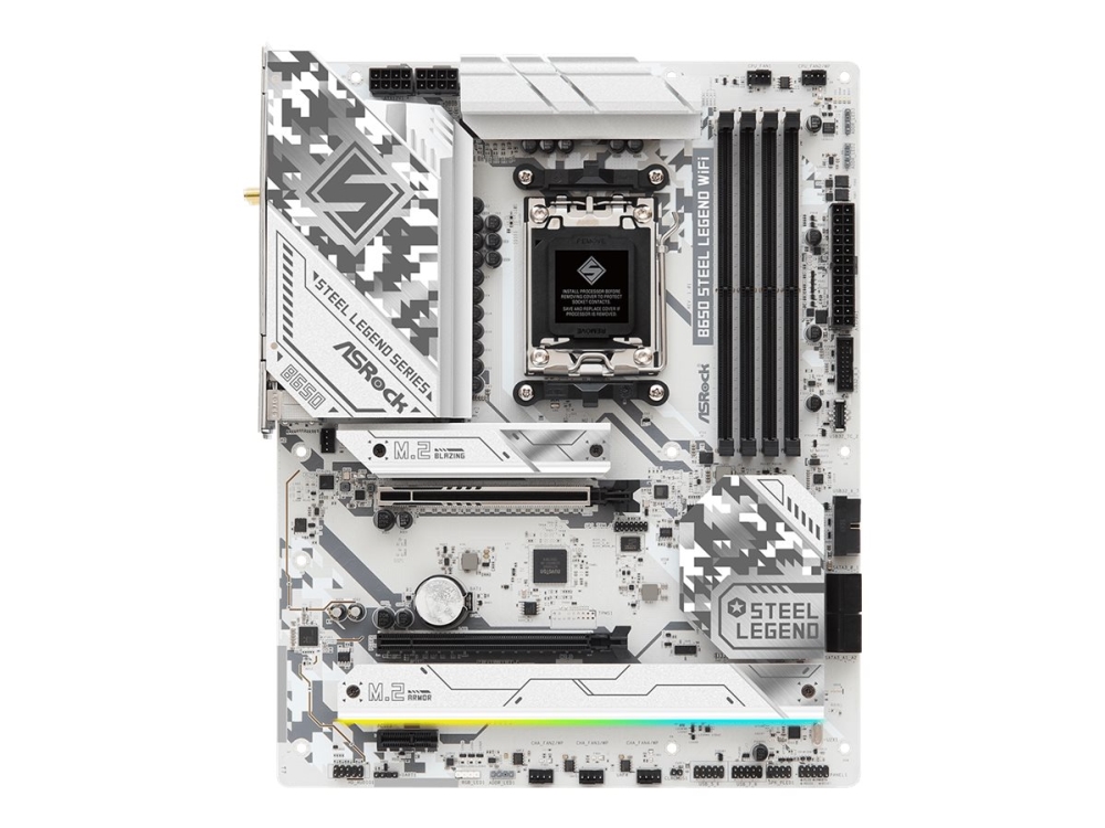 Asrock B650 Steel Legend Wifi - Motherboard - Atx - Sockel Am5 - Amd B650 Chipsatz - Usb-C 3.2 Gen 2X2, Usb 3.2 Gen 2, Usb-C 3.2 Gen 1, Usb 3.2 Gen 1