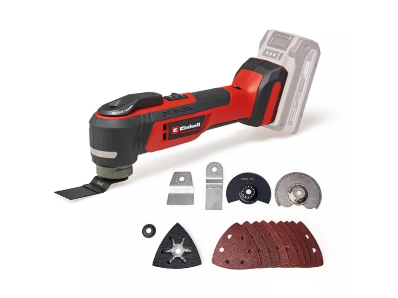 Einhell TP-MG 18 Li BL 4465190 Sladdlöst multifunktionsverktyg utan borst, utan batteri, utan laddare, inkl. tillbehör - SOLO