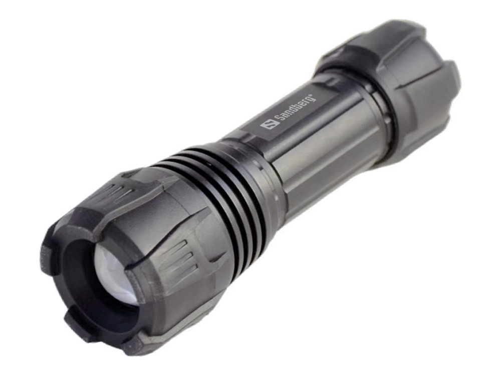 Sandberg Survivor Torch For Aaa Battery, Taschenlampe, Schwarz, Aluminium, Led, 3 W, 150 Lm