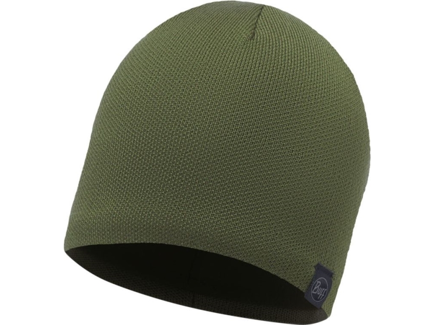 Buff stickad mössa Polar Solid Military grön (BP111474.846.10.00)
