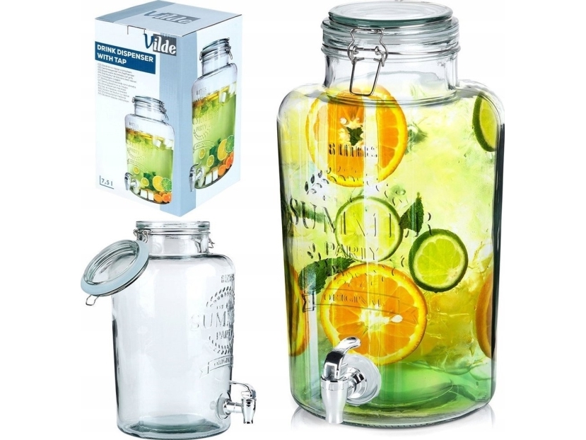 Vilde glasdryckesbehållare med kran 8 l | N - A | GameStuff