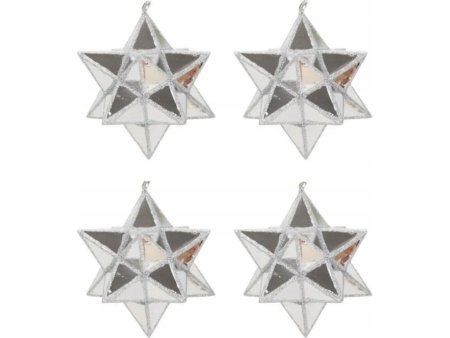 Joulukoriste Homea Spatial muovitähdet, 4 kpl, Ø 7.5cm