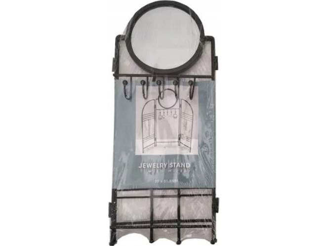 Home Styling Collection Wieszak na biżuterię z lusterkiem, metalowy | Baby & barn - Inredning - Speglar för hemmet | GameStuff