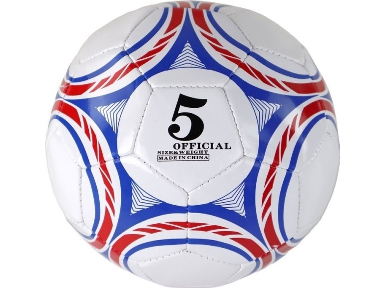 LeanToys Fodbold str. 5 hvid farvet LEAN Toys