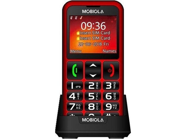 Vega GSM-TELEFON MOBIOLA MB700 2G SENIOR TELEPHONE RED&gt