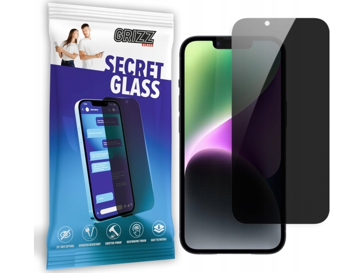 Grizzglass Secretglass Privacy Glass Til Apple Iphone 15
