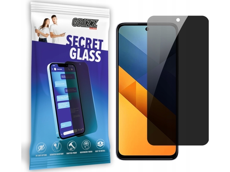 Grizzglass Privacy Glass Grizzglass Secretglass Til Xiaomi Poco M6