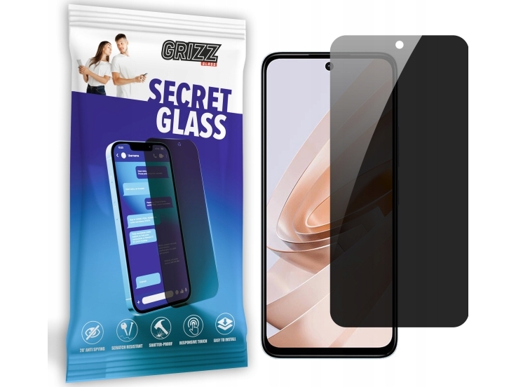 Grizzglass Secretglass Privacy Glass Til Xiaomi Redmi Note 13R