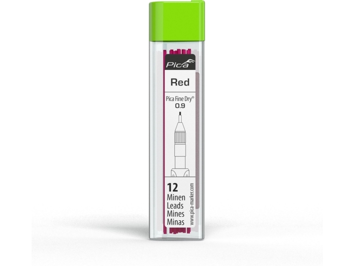 Pica-Marker Pica Fine-Dry Refills rød 12 stk. - for 7070