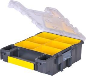 Stanley Fatmax Organizer Schmal, Hartschalenkoffer, Polycarbonat (Pc), 1,3 Kg, Transparent, Gelb