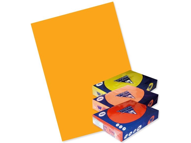 Trophee kopieringspapper A4 80 g, orange, 500 ark | Papper & Emballage - Färgat papper - A4 Färgat papper | GameStuff