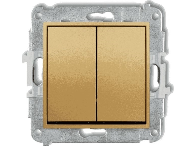 Karlik MINI afbryder til lysestage guldfarvet 29MWP-2