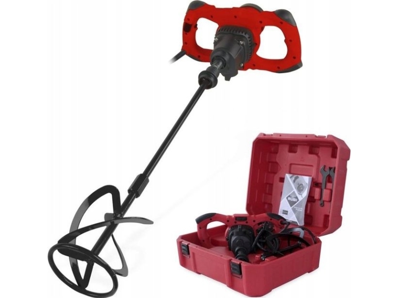 RUBI 24998, Beton, Lak, Maling, Resin, Nøglefri, Sort, Rød, M14, Trin, Børsteløs motor