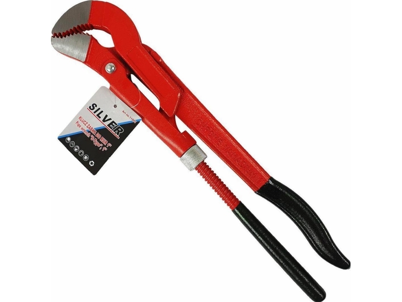 Pipe Wrench 1.0" S-Type Jaws /Silver