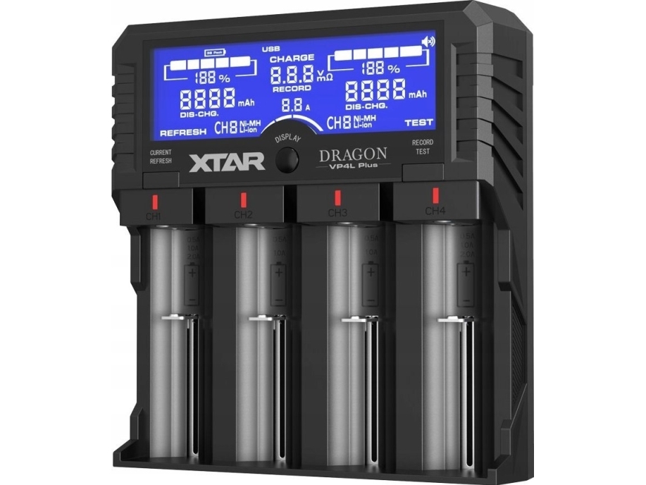 Xtar XTAR Dragon VP4L Plus Baterijų įkroviklis