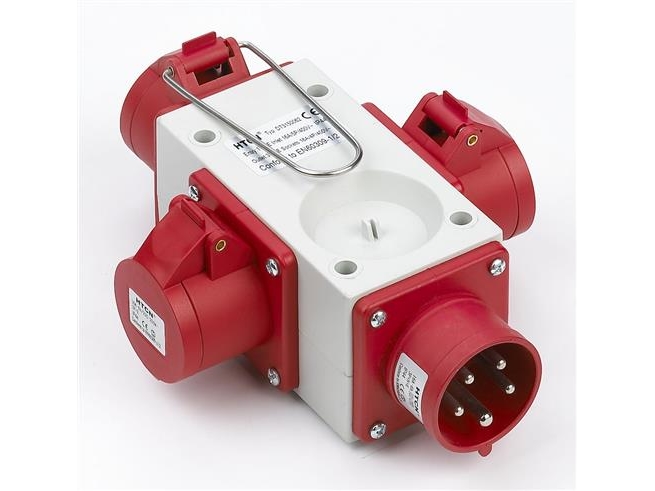 Alternativ bild 0 för CEE Krydsfordeler 5P 16A 380V H6 3afg