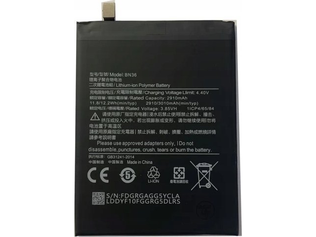 Phoneparts Xiaomi Mi A2 / Mi 6x Batteri Bn36