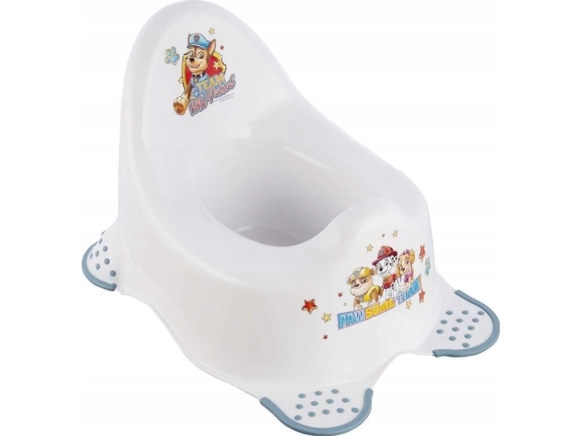 Keeeper Børnepotte "Adam Paw Patrol", Hvid/Blå Med Print, Med Gummierede Fødder, Materiale: Pp, - 1 Stk (1867010029300)