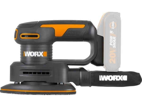 Worx Akku-Dreiecksschleifer 20V 140X90mm Wx822.9 Inkl. Zuhehoer Ohne Akku Und (Wx822.9)