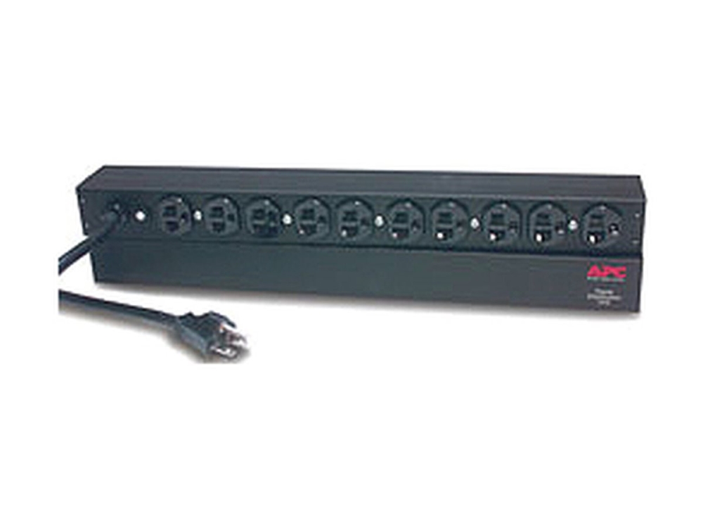 Apc Basic Rack-Mount Pdu - Strømfordelingsenhed (Rackversion) - Ac 120 V - 2,4 Kw - Eingang: Nema 5-20 - Ausgang-Stikforbindelser: 10 (Nema 5-20) - 1