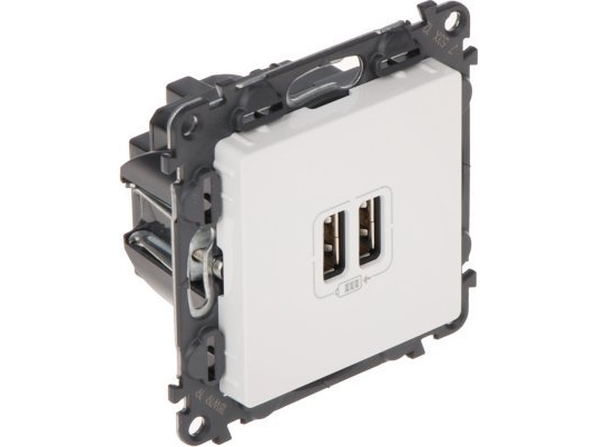Legrand Opladningsstik Le-753112 Valena Life 2 Port Usb 2.4A/5V Legrand