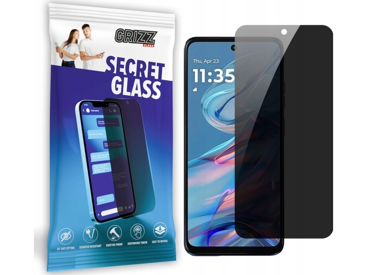 Grizzglass Secretglass Sichtschutzglas Für Motorola Moto G45