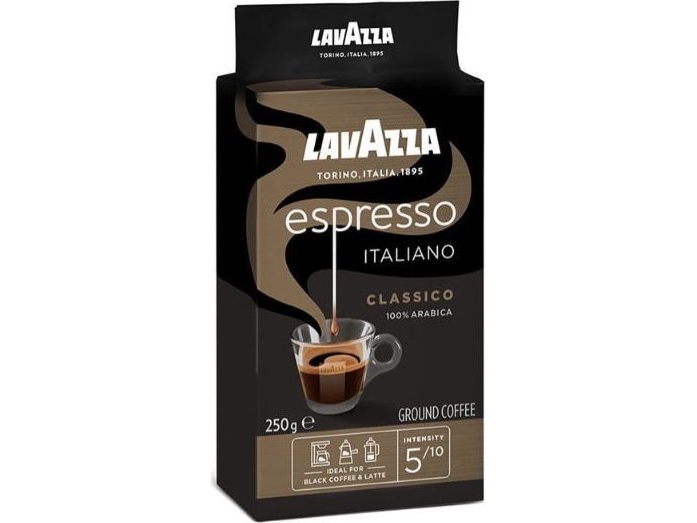 Lavazza Espresso Italiano Classico, 250 G, Letristet, Espresso, Krukke