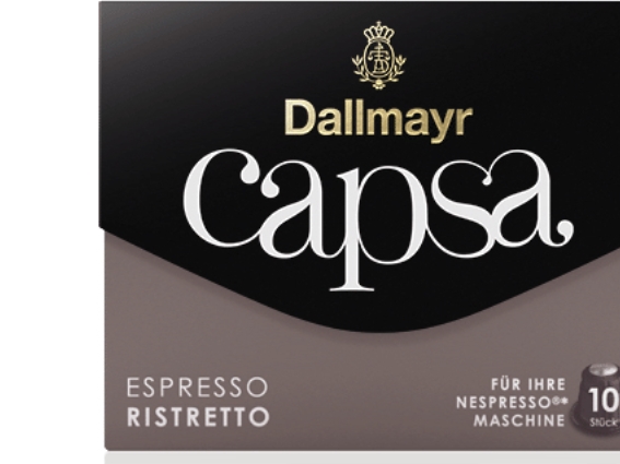 Dallmayr ESPRESSO RISTRETTO, Kaffekapsel, Nespresso, 10 stk