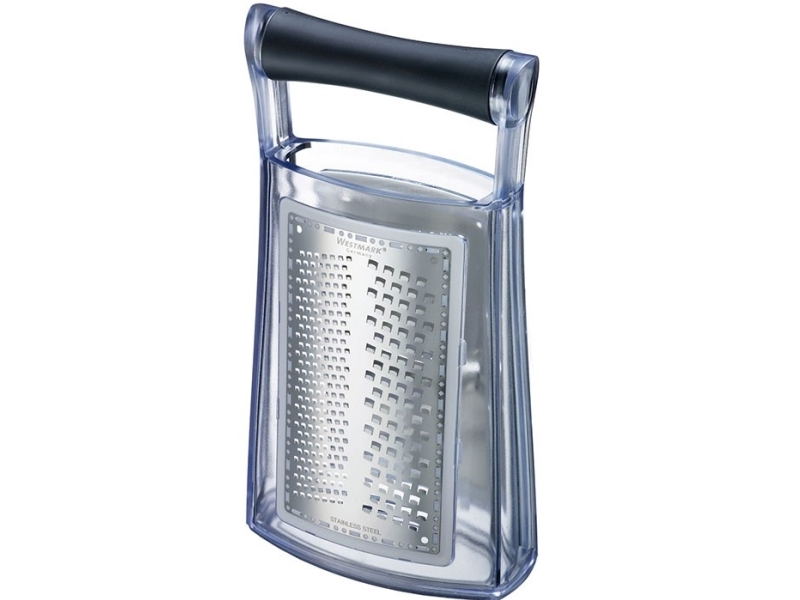 Westmark Trio, Rivjärn med behållare, Svart, Transparent, Plast, Rostfritt stål, 65 mm, 130 mm, 235 mm | Verktyg & Verkstad - Handverktyg - Knivar | GameStuff