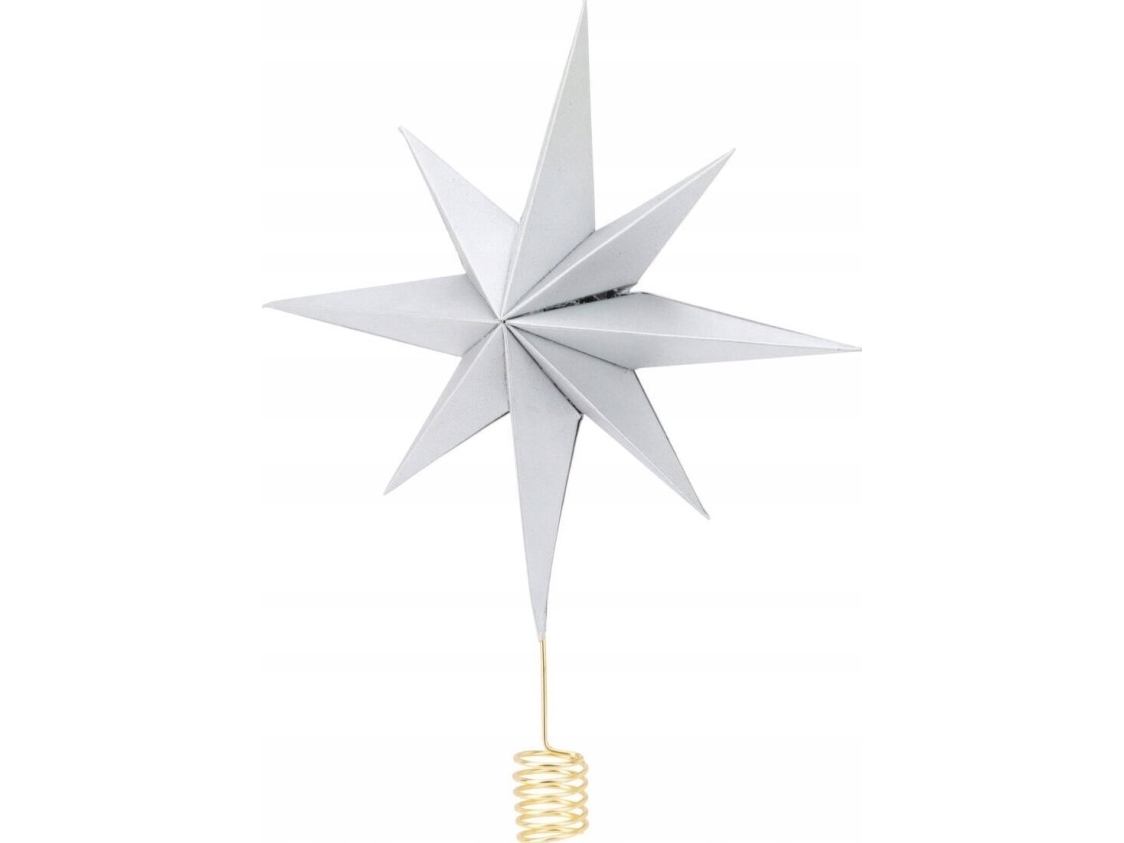 Home Styling Collection Czubek na choinkę gwiazda z papieru, 30 cm | Julen - För julgranen - Julgransdekorationer | GameStuff