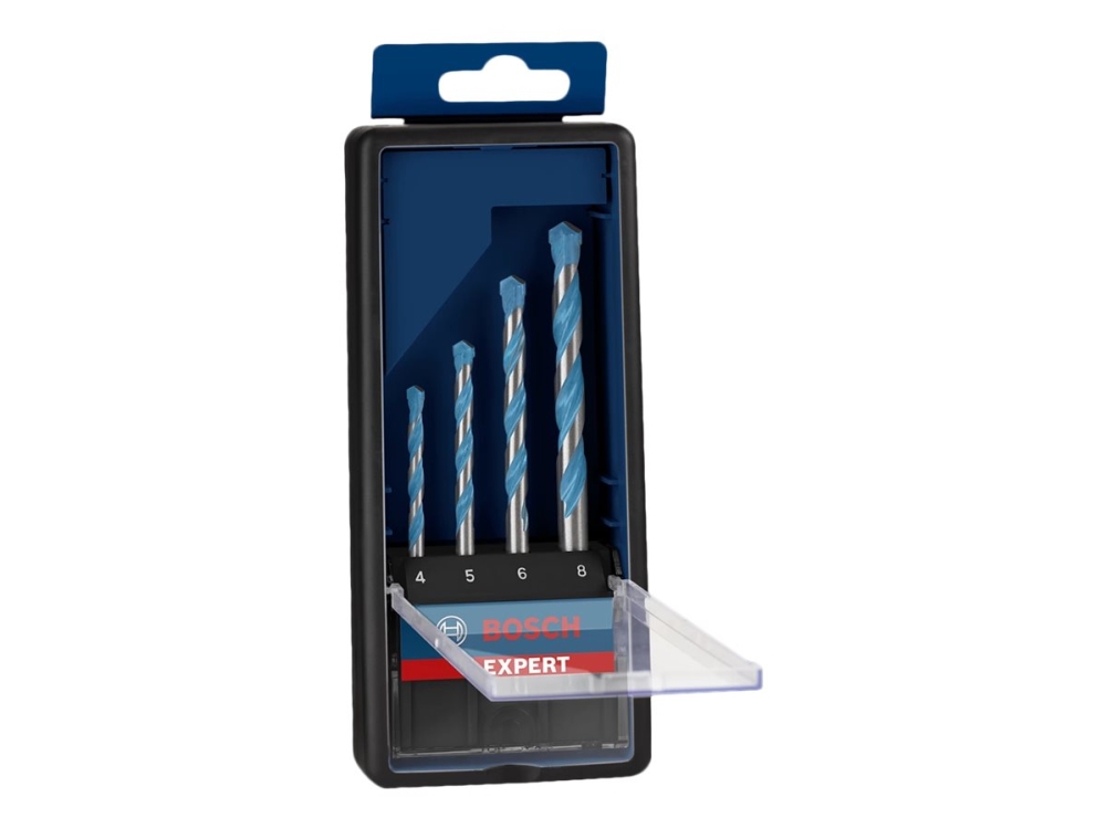 Bosch Borsæt Cyl Multiconstruction 4-8Mm 4 Stk