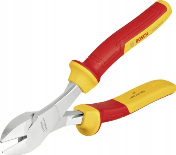 Bosch VDE Heavy-Duty Side Cutters Professional 200mm, Cutting Pliers (red/yellow)