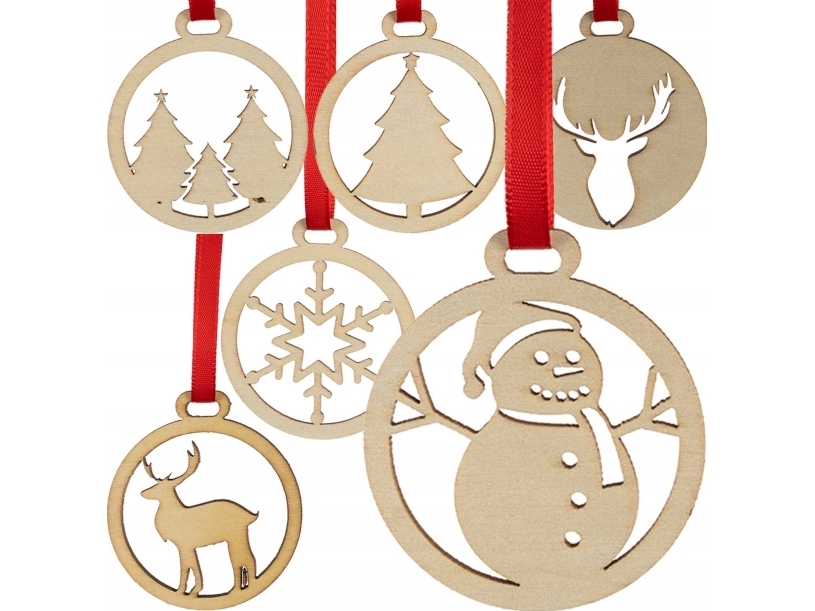 Ruhhy julgranskulor i trä, 36 st. Ruhhy 24855 | N - A | GameStuff