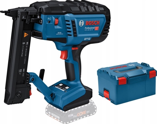 Akku-Holztacker GNH 18V-38 M Professional solo, 18Volt (blau/schwarz, ohne Akku und Ladegerät, in L-BOXX)