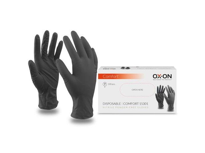 Engångshandske Comfort 15301 svart 10 | Färg & Tillbehör - Tillbehör - Handskar | GameStuff