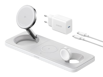 Anker Maggo, Drinnen, Usb, Kabelloses Aufladen, Weiß